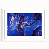 Upscale Abstract Art Collection – Royal Blue & Gold Canvas