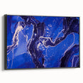 Upscale Abstract Art Collection – Royal Blue & Gold Canvas