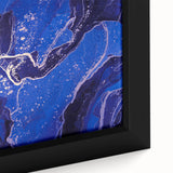 Upscale Abstract Art Collection – Royal Blue & Gold Canvas