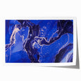 Upscale Abstract Art Collection – Royal Blue & Gold Canvas
