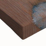 Earthen Harmony Abstracts - Serene Abstract Art in Earthy Brown and Blue