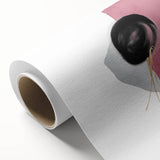 Abstract Geometric Framed Art – Pink, Black & Gold Minimalist Print