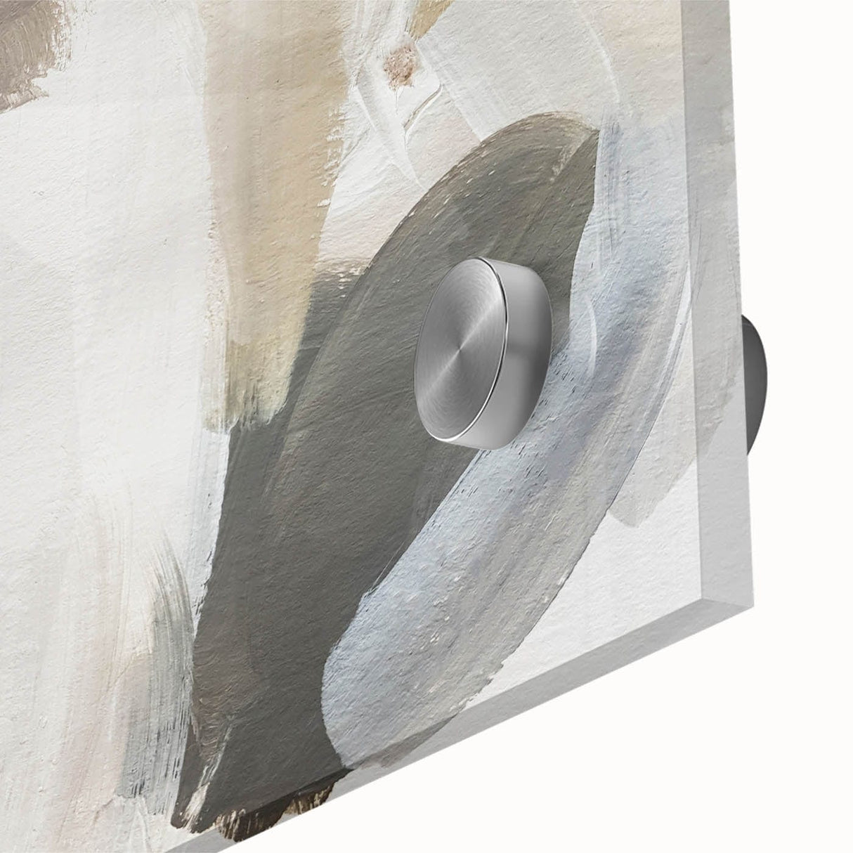 Elegant Moody Modern Wall Art – Abstract Black & Beige Canvas