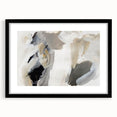 Elegant Moody Modern Wall Art – Abstract Black & Beige Canvas