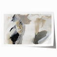 Elegant Moody Modern Wall Art – Abstract Black & Beige Canvas