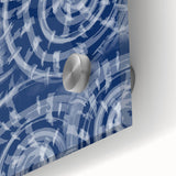 Large Abstract Wall Decor Online - Bold Spiral Texture in Blues