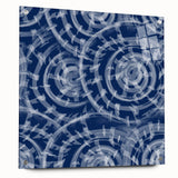 Large Abstract Wall Decor Online - Bold Spiral Texture in Blues