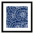 Large Abstract Wall Decor Online - Bold Spiral Texture in Blues