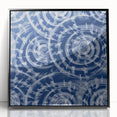 Large Abstract Wall Decor Online - Bold Spiral Texture in Blues