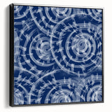 Large Abstract Wall Decor Online - Bold Spiral Texture in Blues