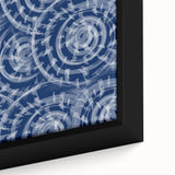 Large Abstract Wall Decor Online - Bold Spiral Texture in Blues