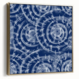 Large Abstract Wall Decor Online - Bold Spiral Texture in Blues