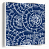 Large Abstract Wall Decor Online - Bold Spiral Texture in Blues