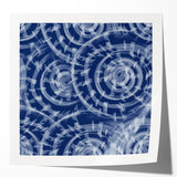 Large Abstract Wall Decor Online - Bold Spiral Texture in Blues