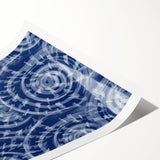 Large Abstract Wall Decor Online - Bold Spiral Texture in Blues