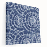 Large Abstract Wall Decor Online - Bold Spiral Texture in Blues