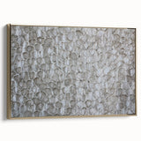 Modern Abstract Canvas Prints with Textured Petal Pattern – Neutral Art