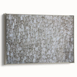 Modern Abstract Canvas Prints with Textured Petal Pattern – Neutral Art
