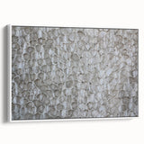 Modern Abstract Canvas Prints with Textured Petal Pattern – Neutral Art