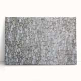 Modern Abstract Canvas Prints with Textured Petal Pattern – Neutral Art