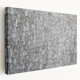 Modern Abstract Canvas Prints with Textured Petal Pattern – Neutral Art