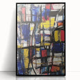 Geometric Abstract Expressionist Wall Art – Modern Canvas Print