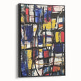Geometric Abstract Expressionist Wall Art – Modern Canvas Print