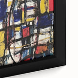 Geometric Abstract Expressionist Wall Art – Modern Canvas Print