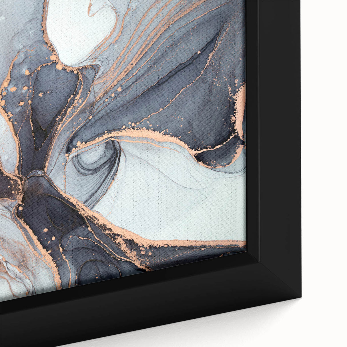 Luxury Abstract Wall Art Collection – Black & Copper Canvas