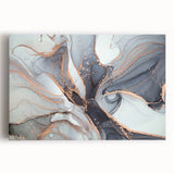 Luxury Abstract Wall Art Collection – Black & Copper Canvas