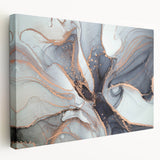 Luxury Abstract Wall Art Collection – Black & Copper Canvas