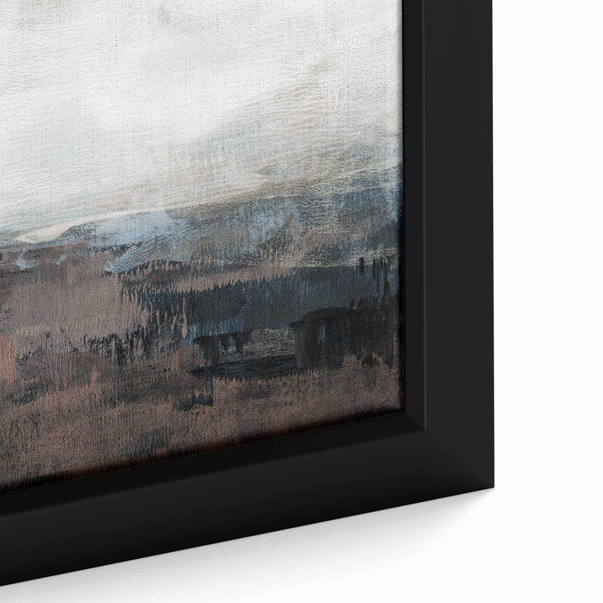 Earthen Harmony Abstracts - Tranquil Landscape Art in Brown and Gray