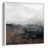 Earthen Harmony Abstracts - Tranquil Landscape Art in Brown and Gray