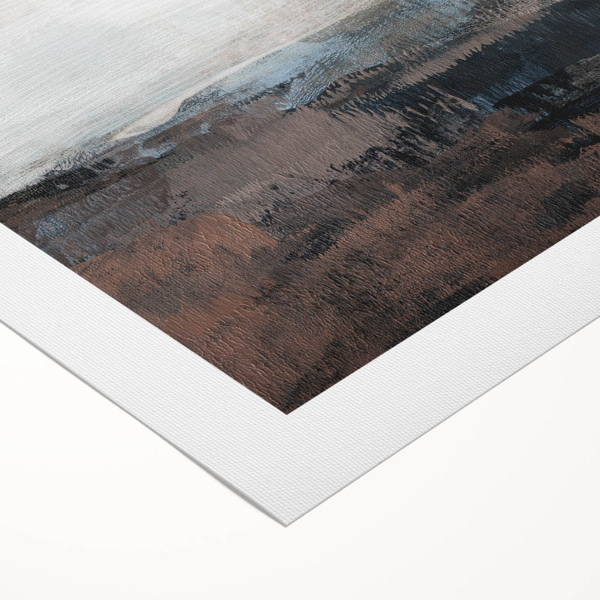 Earthen Harmony Abstracts - Tranquil Landscape Art in Brown and Gray