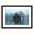 Submerged Serenity - Fine Art Photography Print of a Flooded House