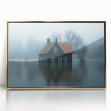 Submerged Serenity - Fine Art Photography Print of a Flooded House