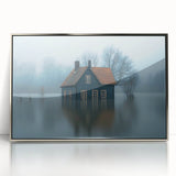 Submerged Serenity - Fine Art Photography Print of a Flooded House