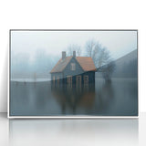 Submerged Serenity - Fine Art Photography Print of a Flooded House