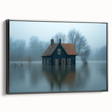 Submerged Serenity - Fine Art Photography Print of a Flooded House