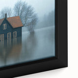 Submerged Serenity - Fine Art Photography Print of a Flooded House