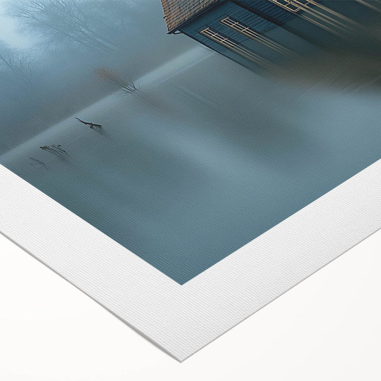 Submerged Serenity - Fine Art Photography Print of a Flooded House