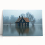 Submerged Serenity - Fine Art Photography Print of a Flooded House