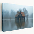 Submerged Serenity - Fine Art Photography Print of a Flooded House