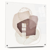 Minimalist Abstract Canvas Prints – Beige and Brown Geometric Wall Art