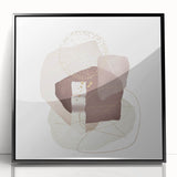 Minimalist Abstract Canvas Prints – Beige and Brown Geometric Wall Art