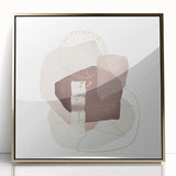 Minimalist Abstract Canvas Prints – Beige and Brown Geometric Wall Art