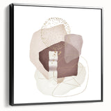 Minimalist Abstract Canvas Prints – Beige and Brown Geometric Wall Art