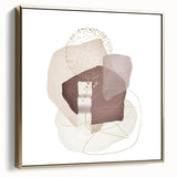 Minimalist Abstract Canvas Prints – Beige and Brown Geometric Wall Art