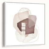 Minimalist Abstract Canvas Prints – Beige and Brown Geometric Wall Art