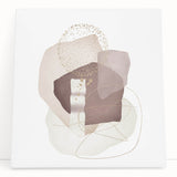 Minimalist Abstract Canvas Prints – Beige and Brown Geometric Wall Art